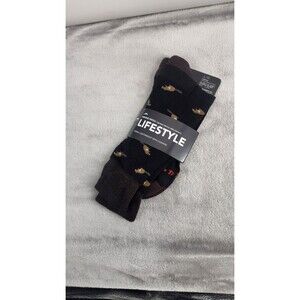 DARN TOUGH Men's Large 10-12 Black Sawtooth Crew Lightweight Cushion Socks NWT